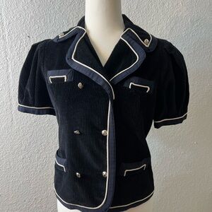 Marc By Marc Jacobs Black Double-Breasted Blazer